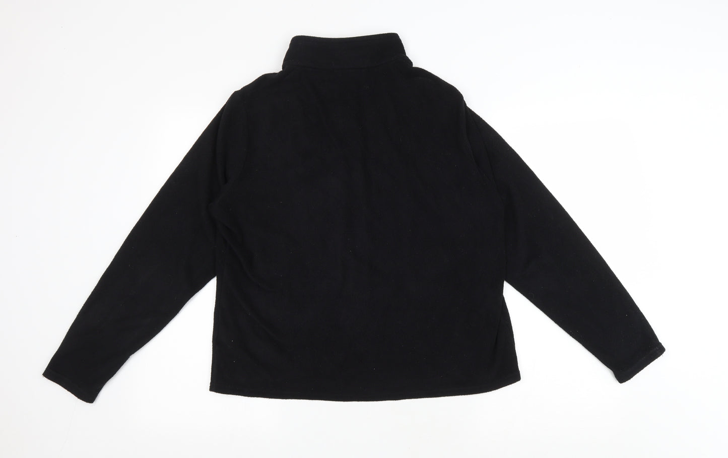 Marks and Spencer Womens Black Jacket Size 18 Zip