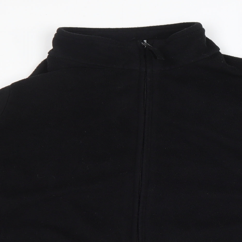 Marks and Spencer Womens Black Jacket Size 18 Zip