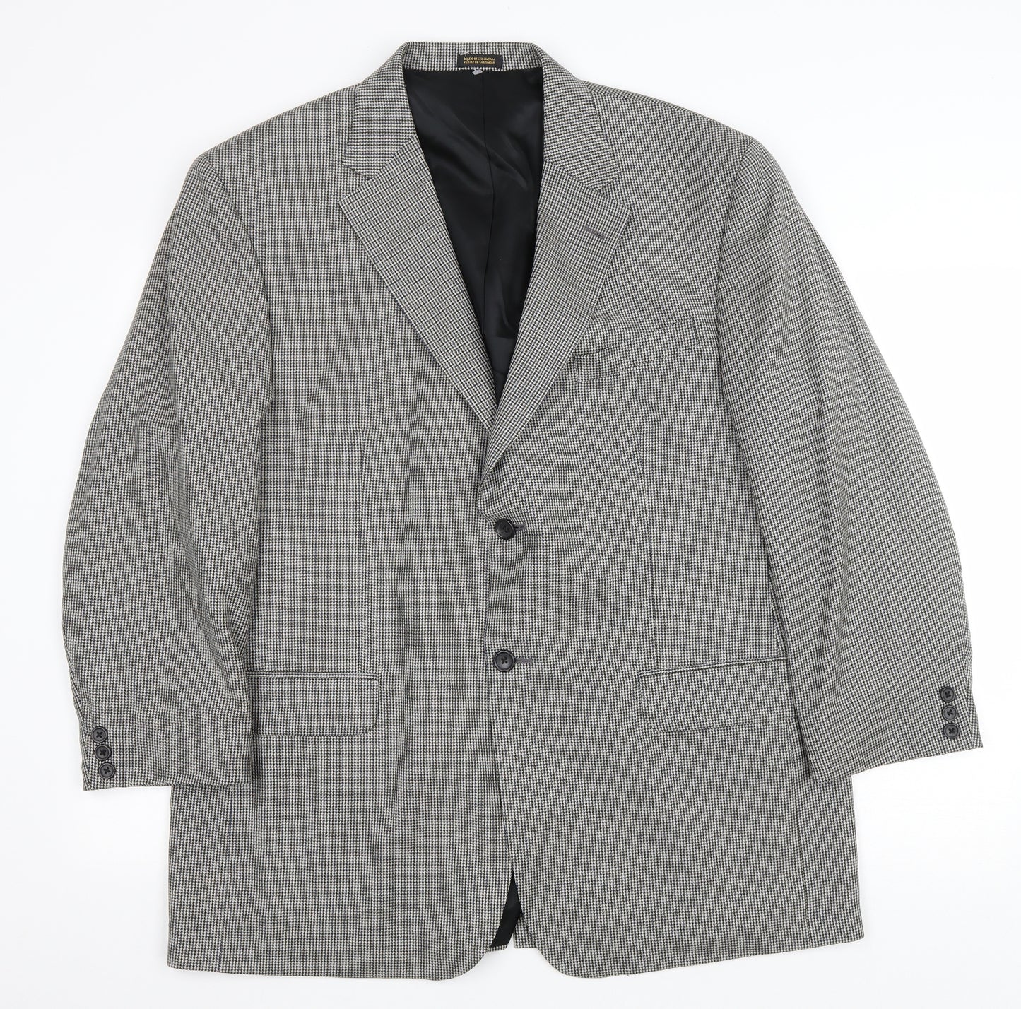 Stafford Mens Multicoloured Houndstooth Polyester Jacket Blazer Size 42
