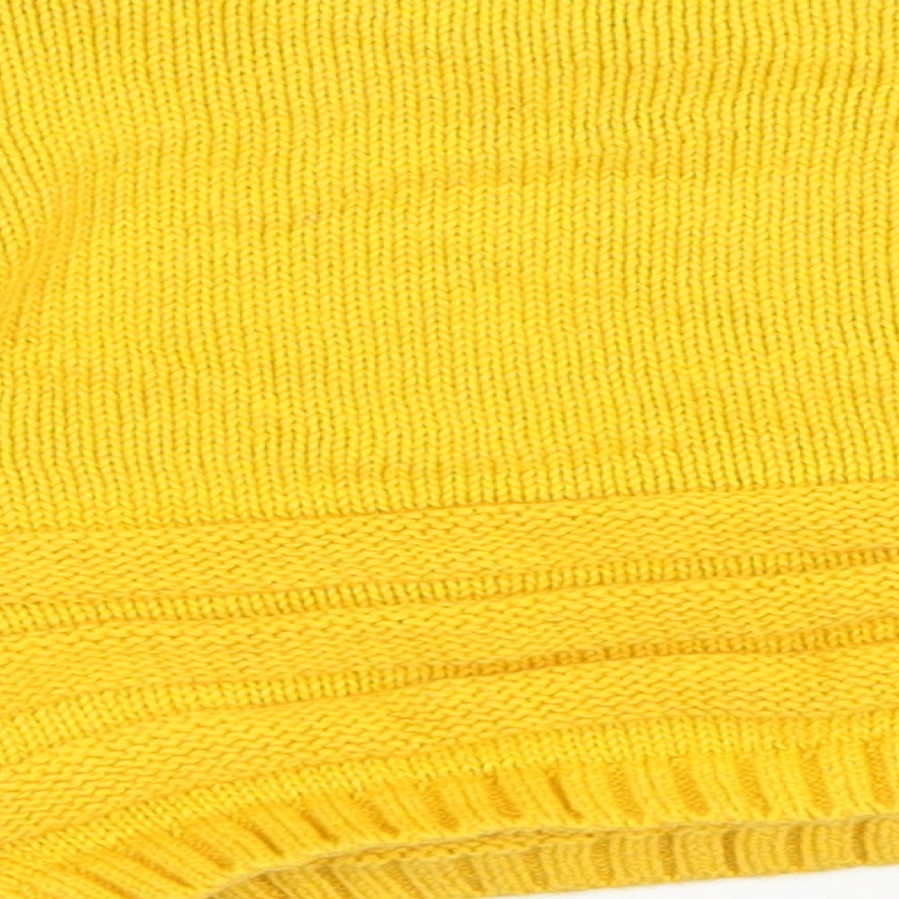 Lupilu Baby Yellow Cotton Pullover Jumper Size 9-12 Months Button