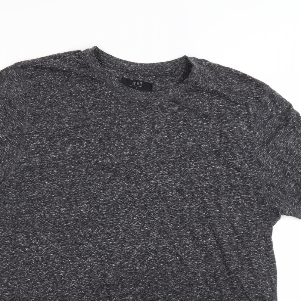 ACW 85 Mens Grey Polyester T-Shirt Size XL Round Neck