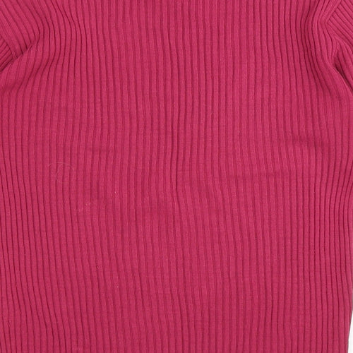 Preworn Womens Purple Roll Neck Acrylic Pullover Jumper Size 10