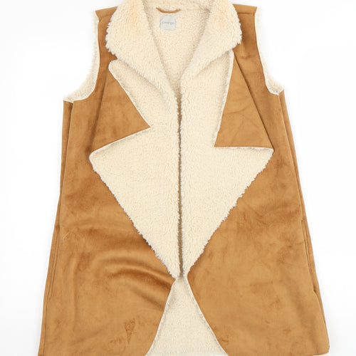 George Womens Brown Jacket Size 12 Tie