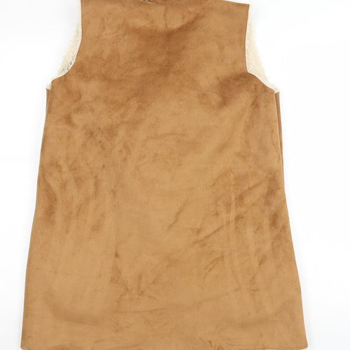 George Womens Brown Jacket Size 12 Tie