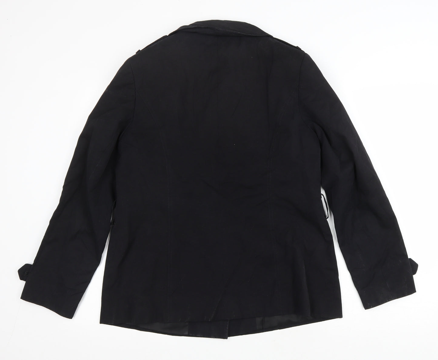 Debenhams Womens Black Jacket Size 12 Button