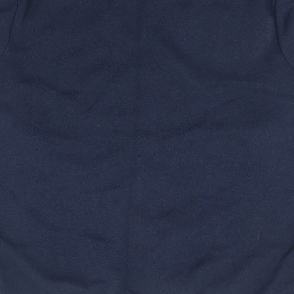 TU Mens Blue Cotton Pullover Sweatshirt Size L