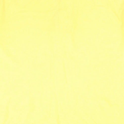 Slazenger Mens Yellow Polyester Polo Size L Collared Button