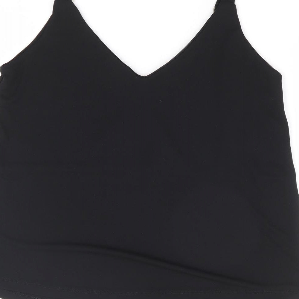NEXT Womens Black Polyester Basic Tank Size 10 V-Neck