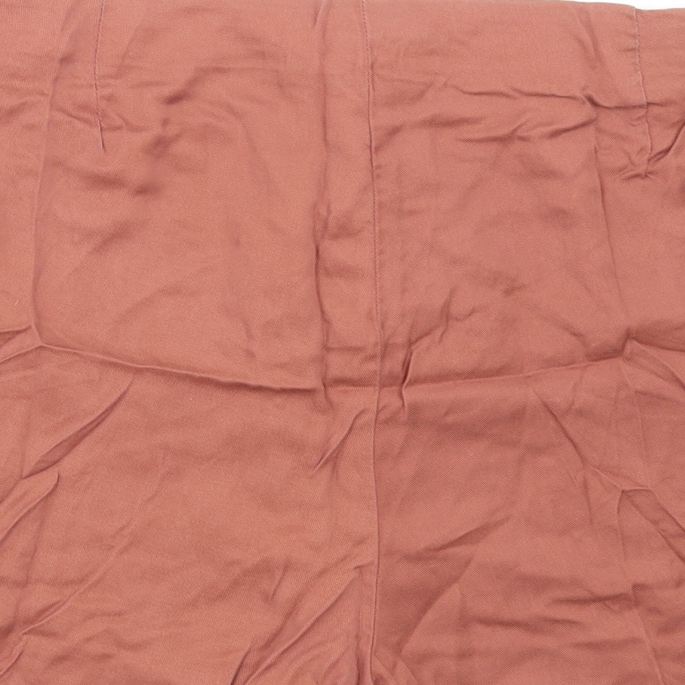 Primark Womens Brown Cotton Bermuda Shorts Size 20 L4 in Regular Zip
