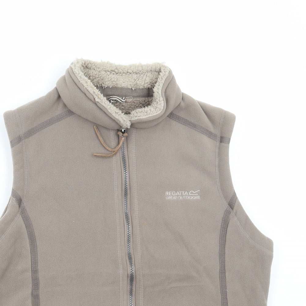 Regatta Womens Brown Gilet Jacket Size 14 Zip