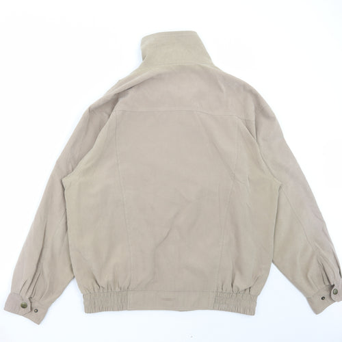 Mode Mille Mens Beige Jacket Size L Zip