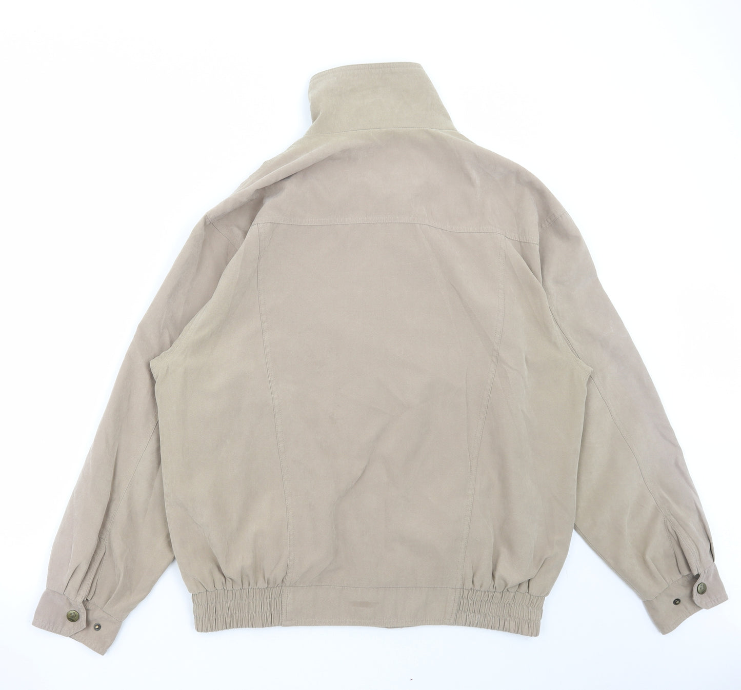 Mode Mille Mens Beige Jacket Size L Zip
