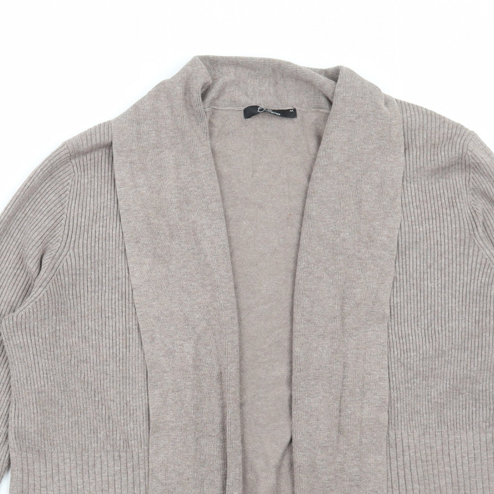 Bonmarché Womens Beige V-Neck Viscose Cardigan Jumper Size M