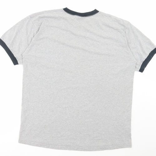 Disney Store Mens Grey Cotton T-Shirt Size XL Round Neck - Mickey Mouse