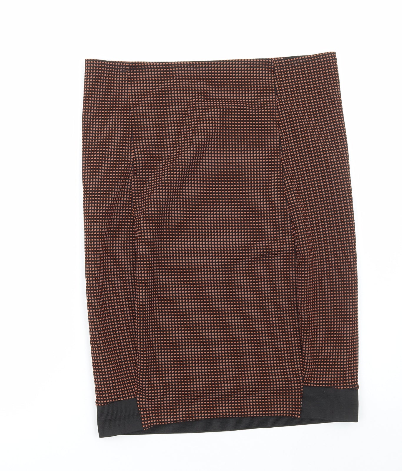 Dororthy Perkins Womens Brown Geometric Polyester Straight & Pencil Skirt Size 12