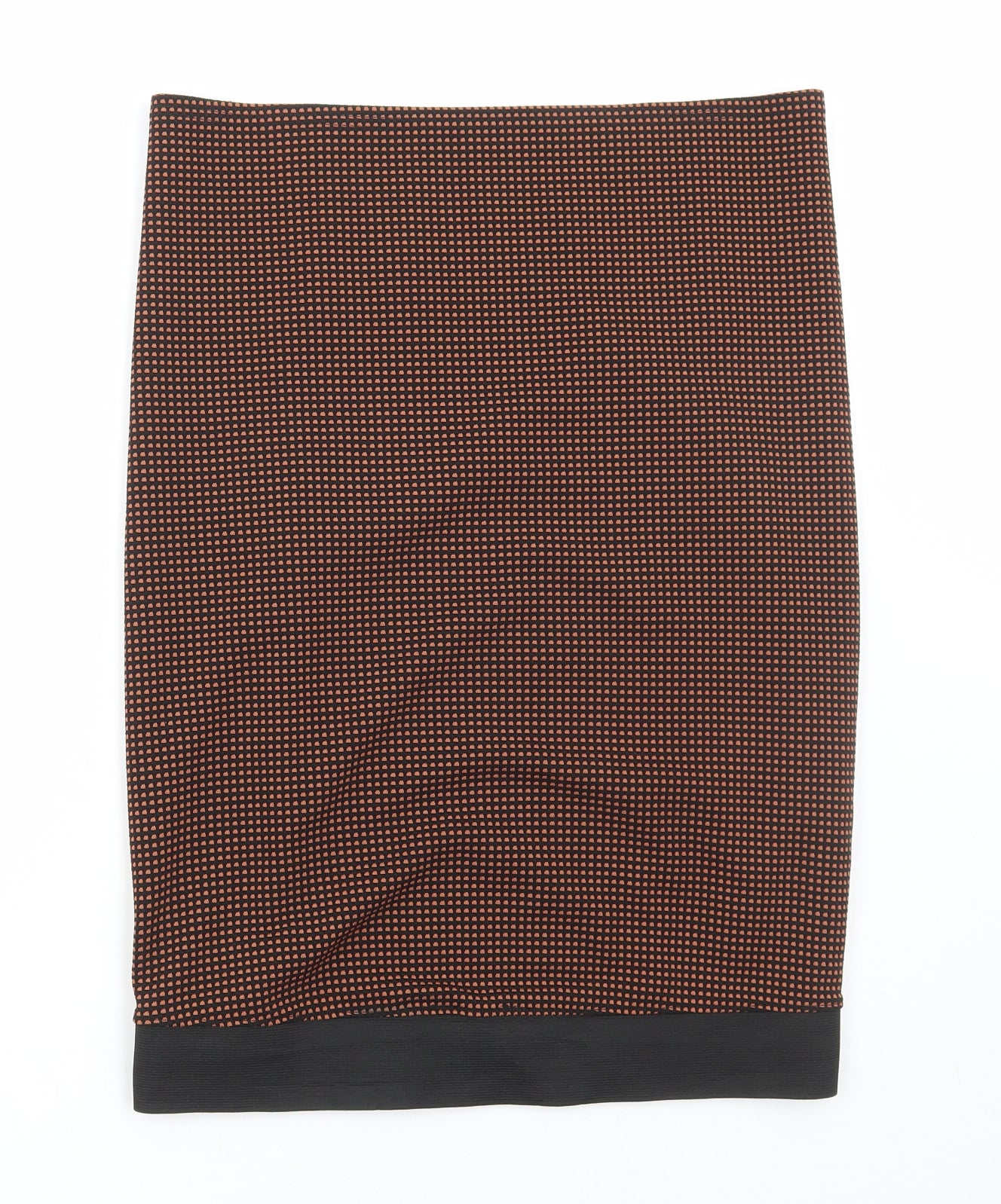 Dororthy Perkins Womens Brown Geometric Polyester Straight & Pencil Skirt Size 12