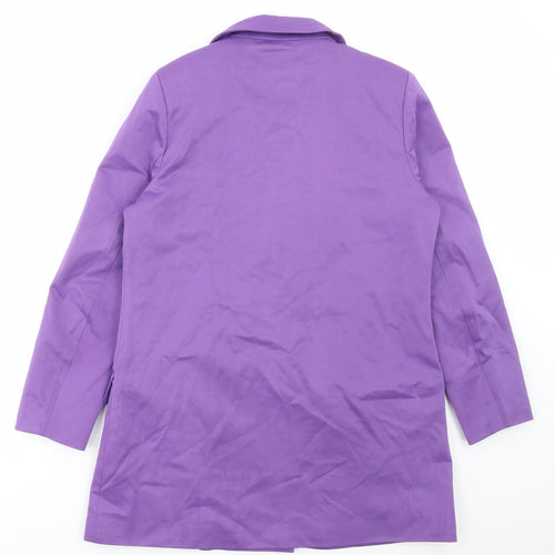 extro&vert Womens Purple Jacket Size 10 Button