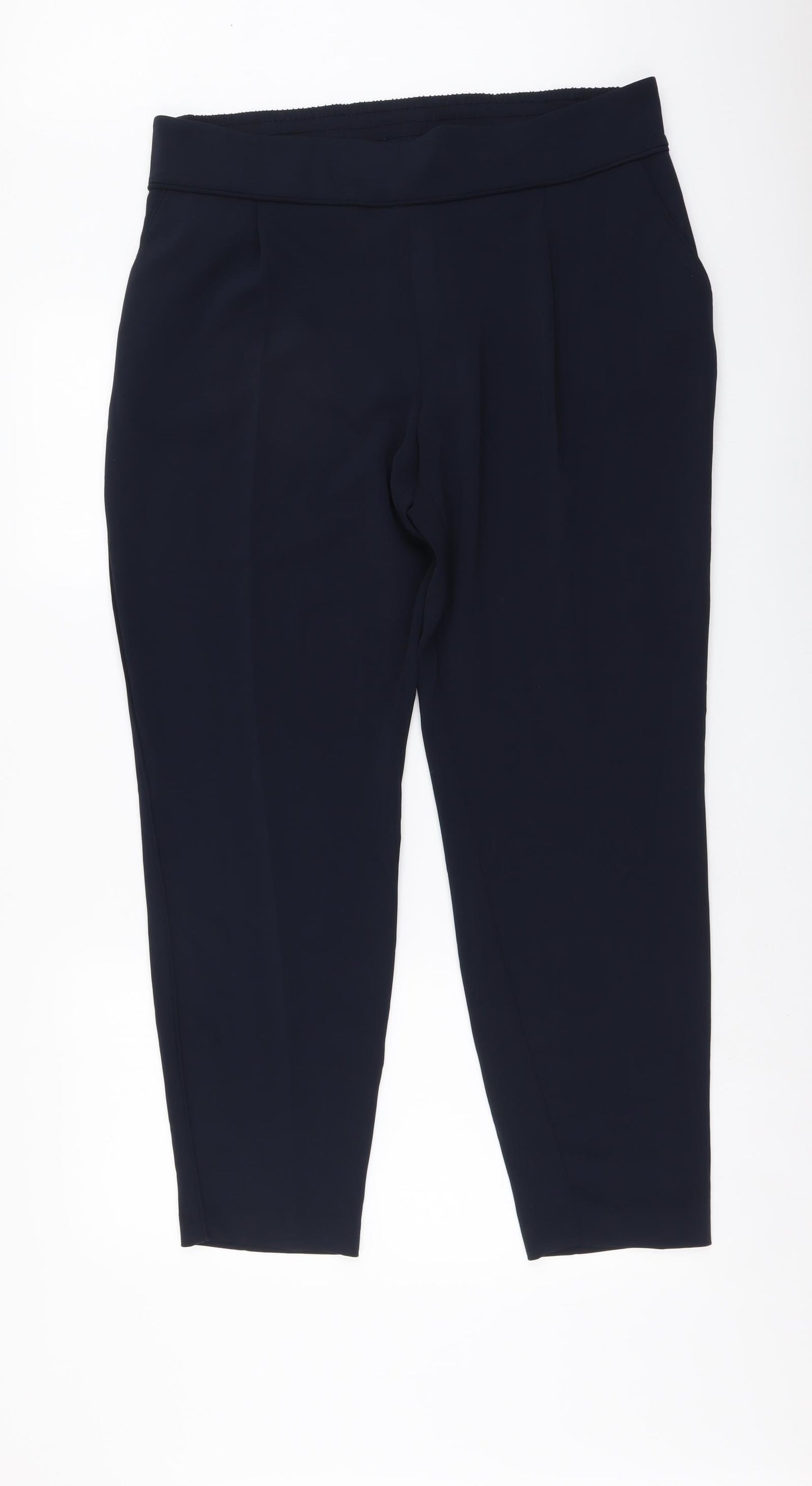 Wallis Womens Blue Polyester Sweatpants Trousers Size 16 L28 in Regular Drawstring