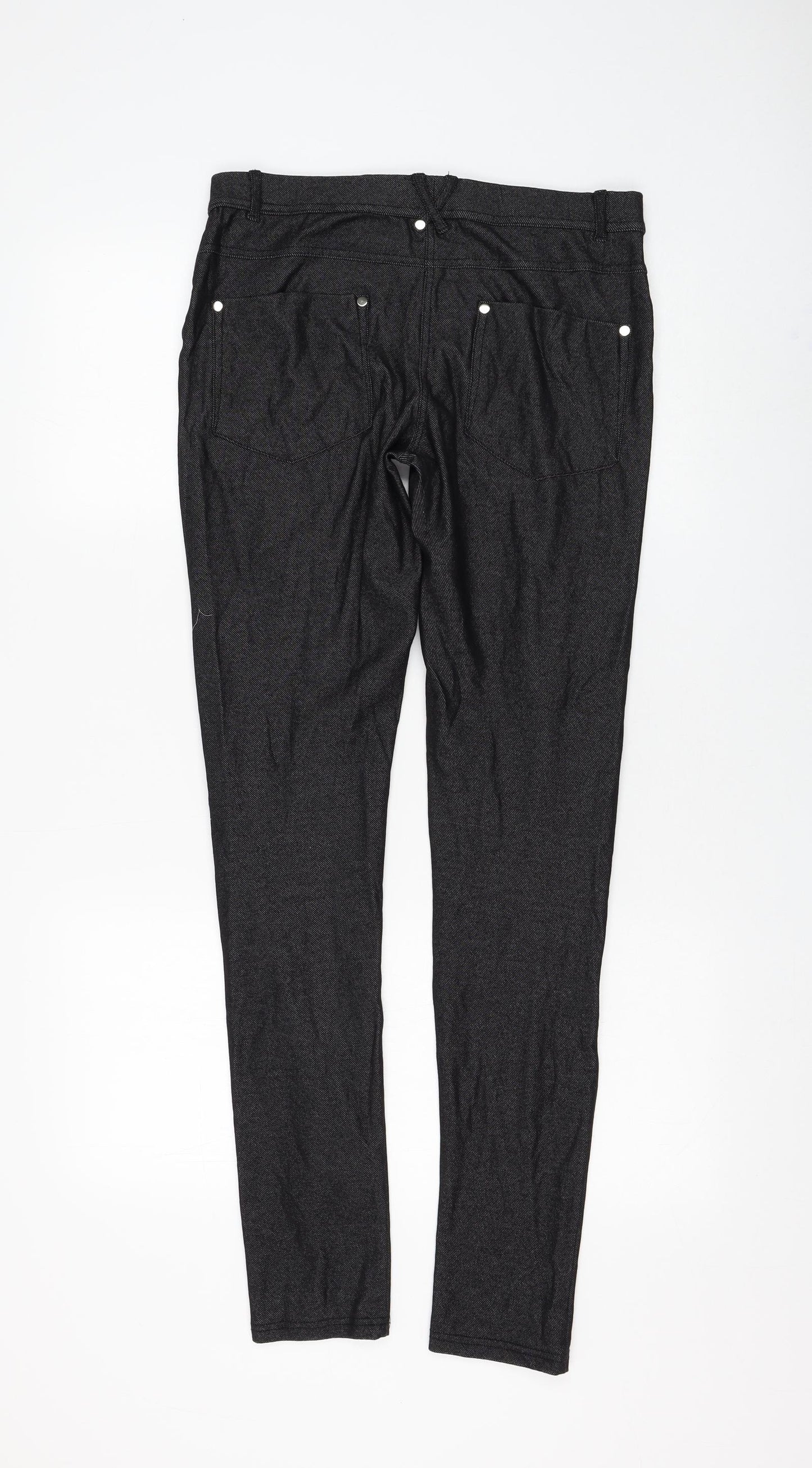 Select Womens Black Cotton Jegging Jeans Size 14 L31 in Regular
