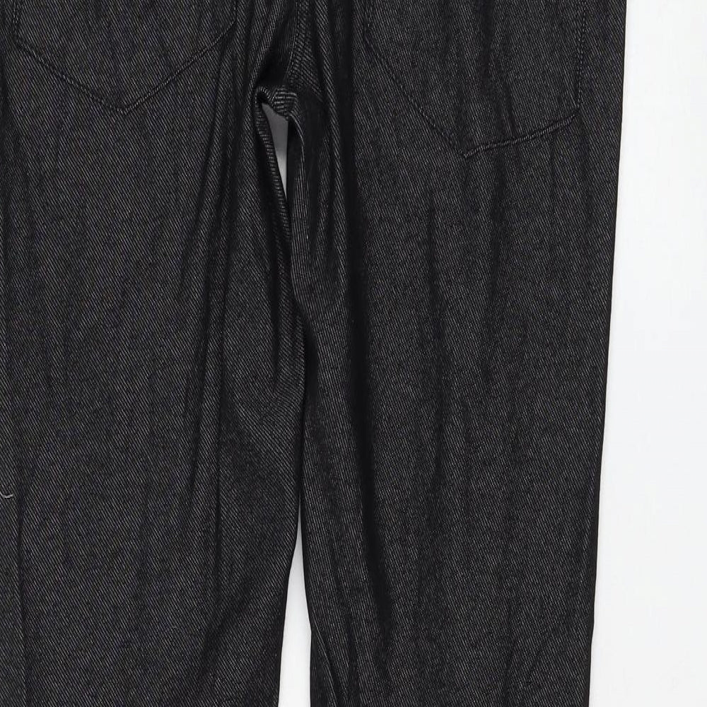 Select Womens Black Cotton Jegging Jeans Size 14 L31 in Regular