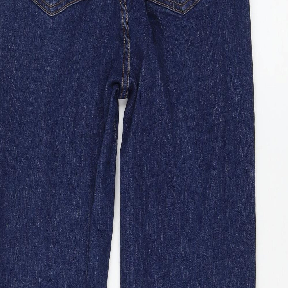 Not Your Daughters Jeans Womens Blue Cotton Bootcut Jeans Size 8 L30 in Regular Zip