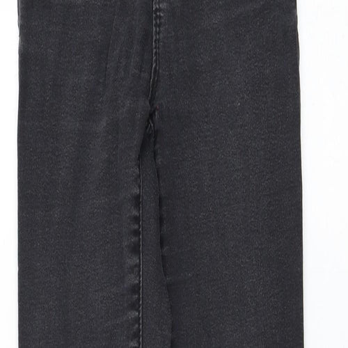 Primark Womens Black Cotton Skinny Jeans Size 8 L28 in Regular Zip