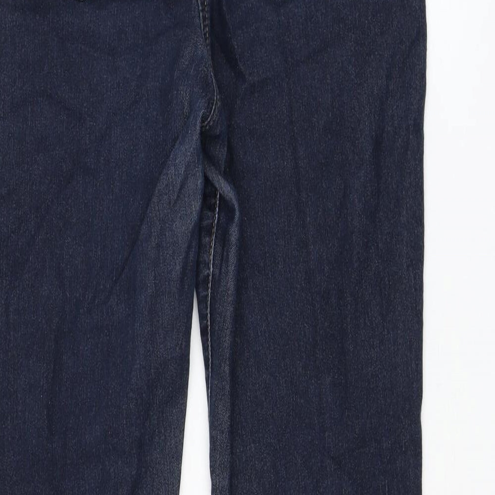 TU Womens Blue Cotton Skinny Jeans Size 14 L30 in Regular