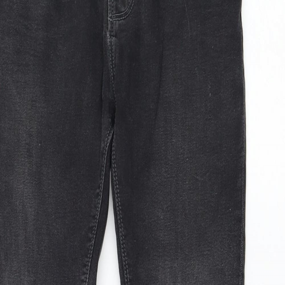 NEXT Boys Grey Cotton Skinny Jeans Size 12 Years Regular Zip