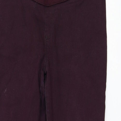 Topshop Womens Purple Cotton Jegging Jeans Size 12 L28 in Regular