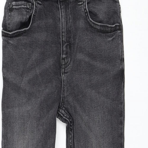 TU Boys Grey Cotton Skinny Jeans Size 9 Months Regular Zip