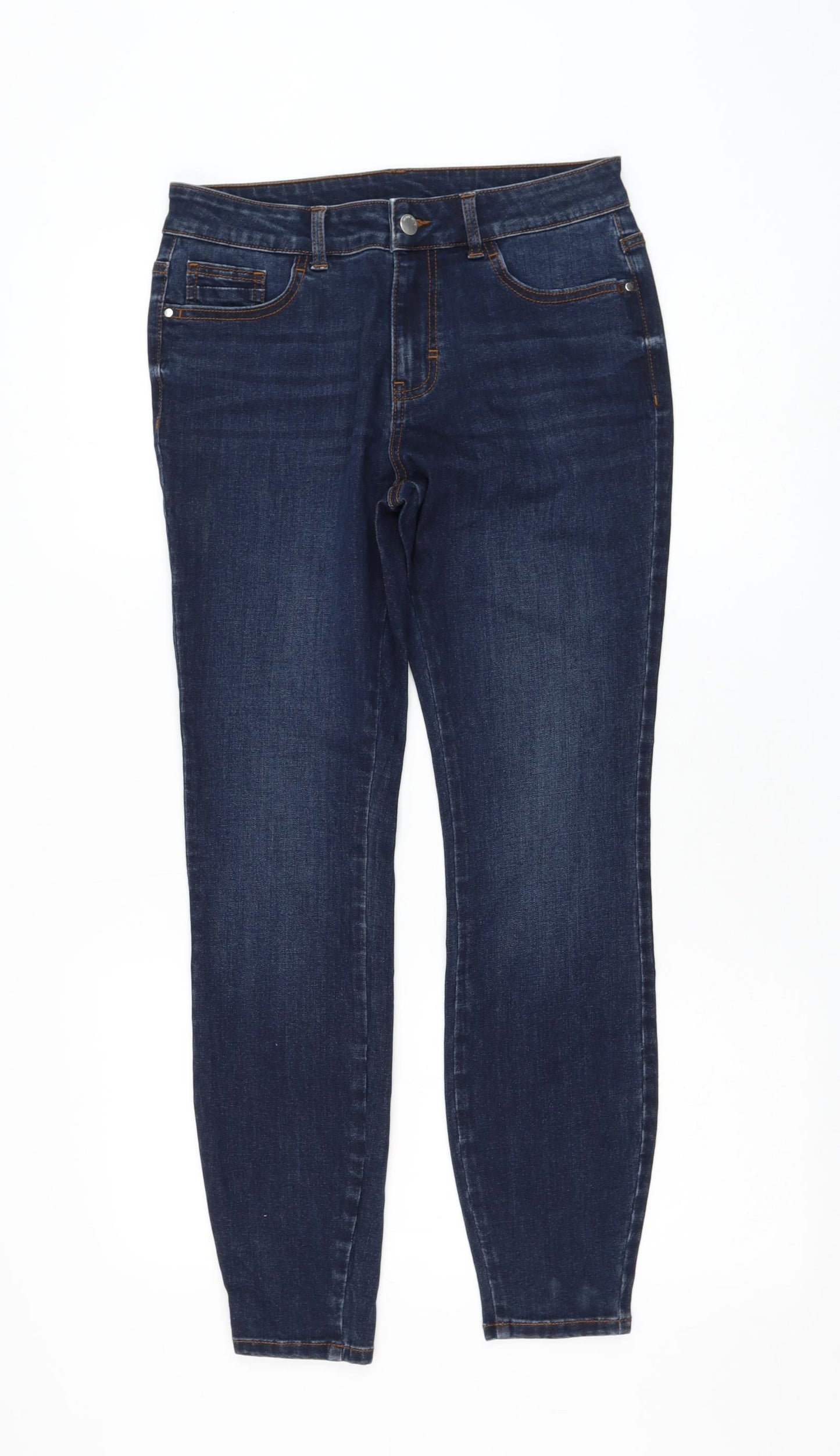Preworn Womens Blue Polyester Skinny Jeans Size 30 in L28 in Regular Zip