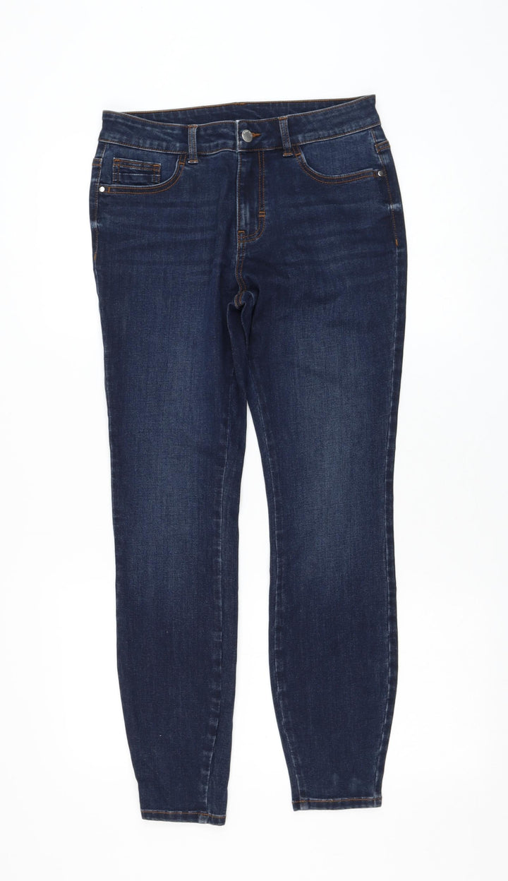 Preworn Womens Blue Polyester Skinny Jeans Size 30 in L28 in Regular Zip