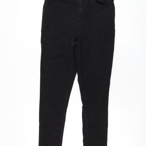 COLLUSION Womens Black Cotton Skinny Jeans Size 28 in L25 in Regular Zip