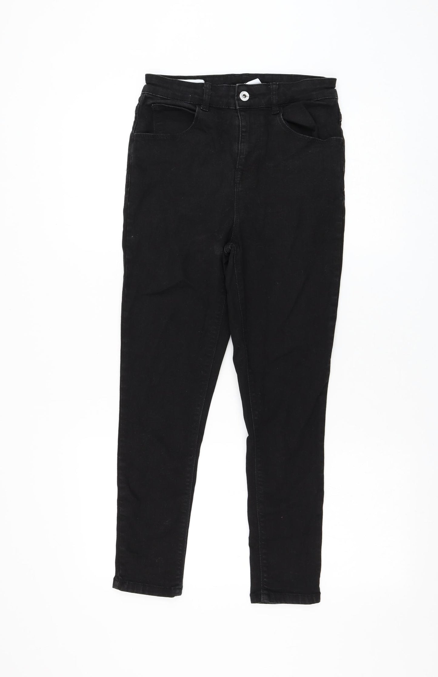 COLLUSION Womens Black Cotton Skinny Jeans Size 28 in L25 in Regular Zip