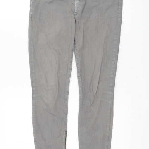 Gap Womens Grey Cotton Skinny Jeans Size 10 L26 in Regular Zip