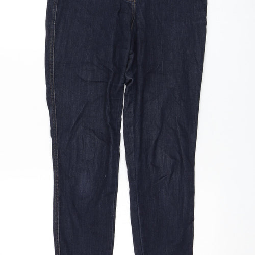 TU Womens Blue Viscose Skinny Jeans Size 10 L28 in Regular Zip