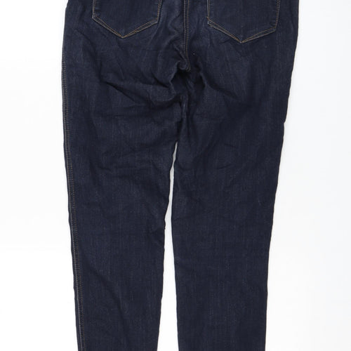 TU Womens Blue Viscose Skinny Jeans Size 10 L28 in Regular Zip