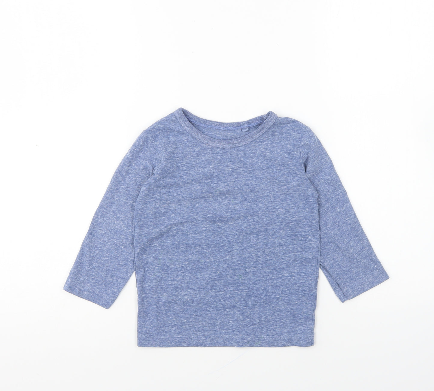 NEXT Boys Blue Polyester Basic T-Shirt Size 18-24 Months Round Neck Pullover