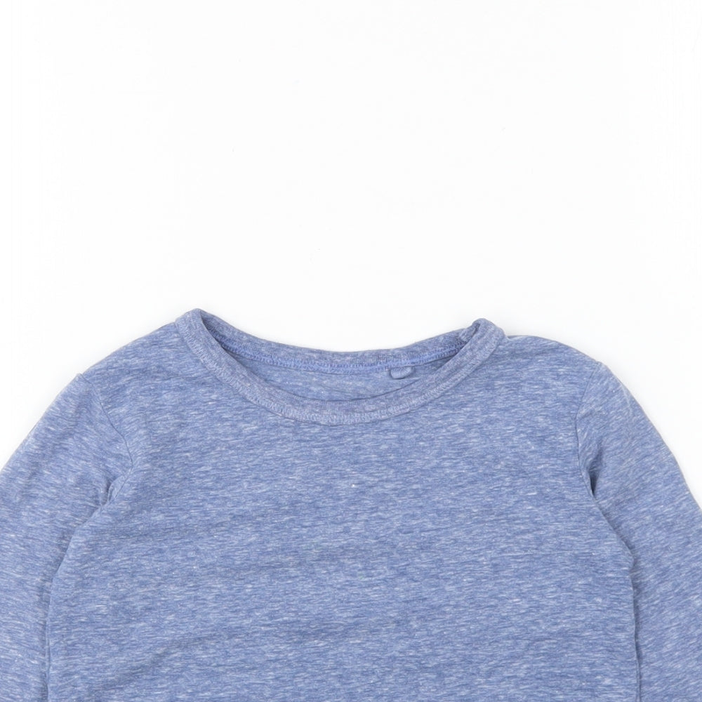 NEXT Boys Blue Polyester Basic T-Shirt Size 18-24 Months Round Neck Pullover