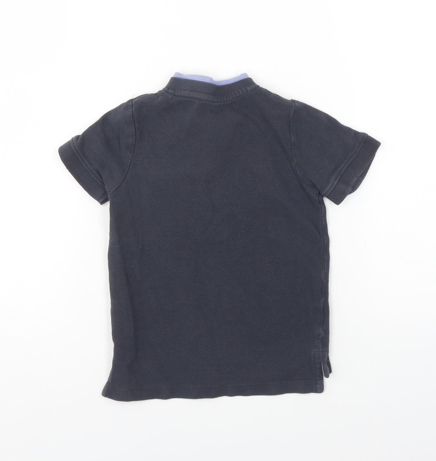 Nutmeg Boys Blue Cotton Basic Polo Size 2-3 Years Collared Button