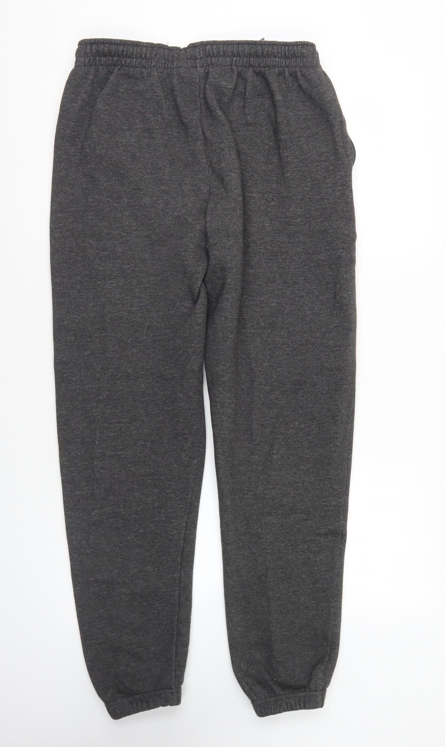 Slazenger Mens Grey Polyester Jogger Trousers Size L L25 in Regular Drawstring