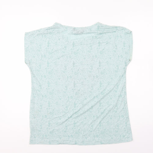 Originals Womens Blue Polyester Basic T-Shirt Size 16 Round Neck - Butterflies