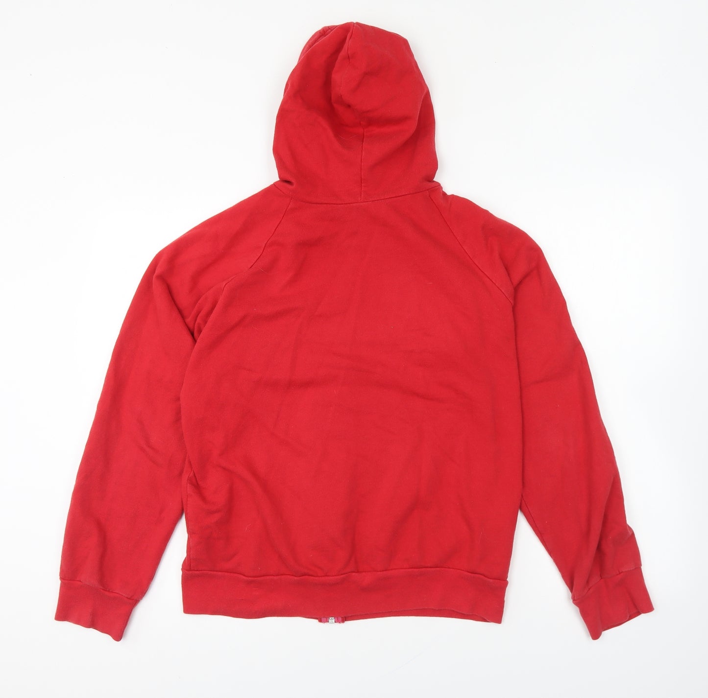 Bella Womens Red Cotton Full Zip Hoodie Size L Zip