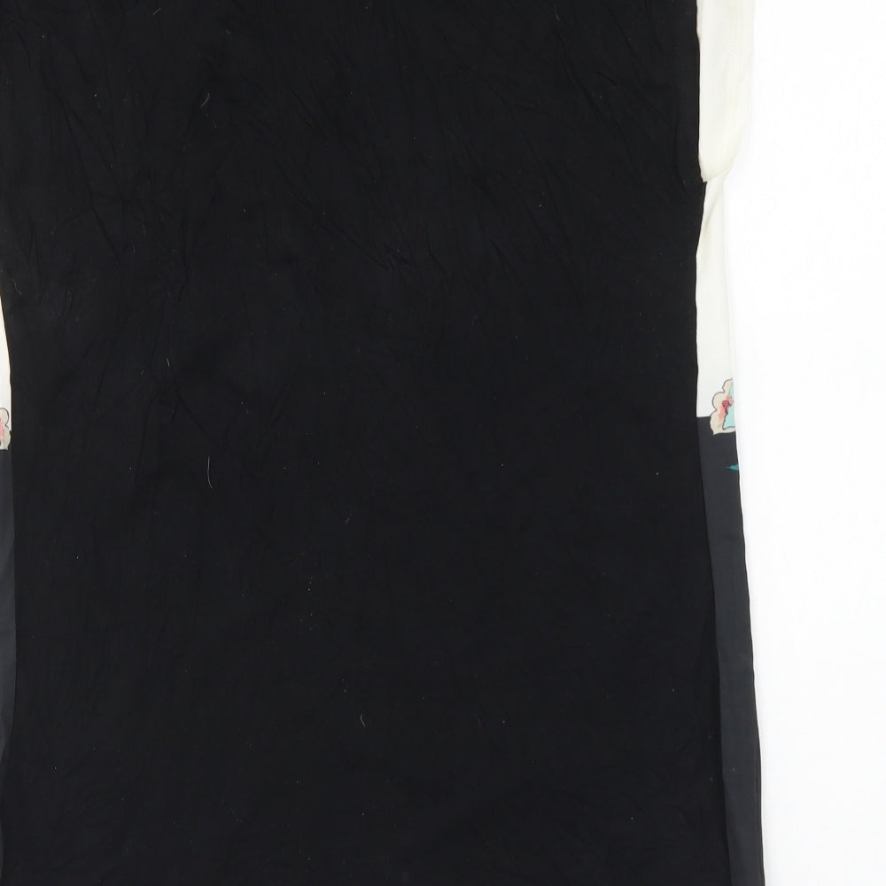 Peacocks Womens Multicoloured Viscose Basic Blouse Size 16 Round Neck