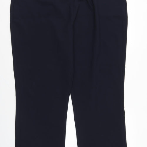 Bonmarché Mens Blue Polyester Trousers Size 22 L27 in Regular
