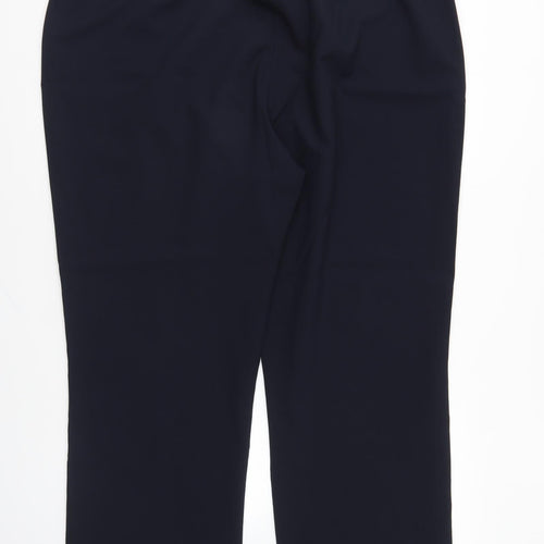 Bonmarché Mens Blue Polyester Trousers Size 22 L27 in Regular