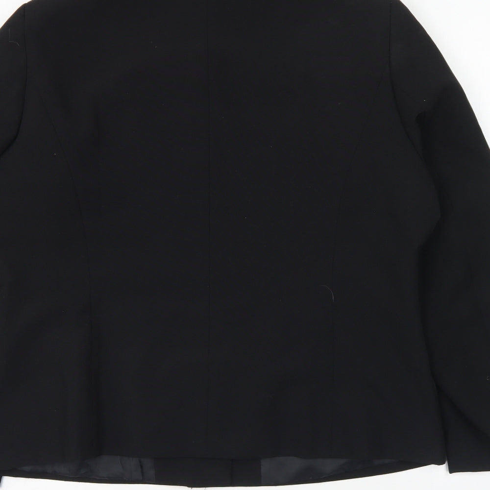Wardrobe Womens Black Jacket Blazer Size 16 Button