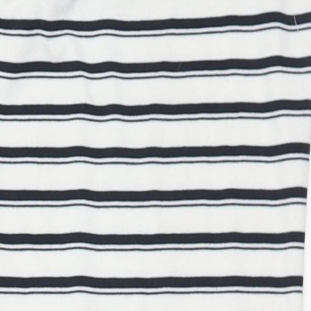 Primark Womens Blue Striped Polyester Bodycon Size 12 Square Neck Pullover
