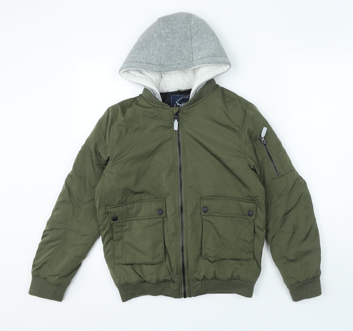Nutmeg Boys Green Jacket Coat Size 11-12 Years Zip