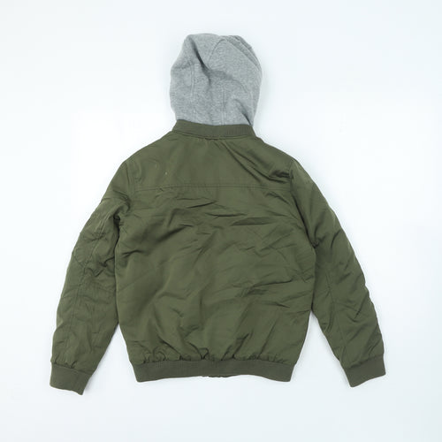 Nutmeg Boys Green Jacket Coat Size 11-12 Years Zip